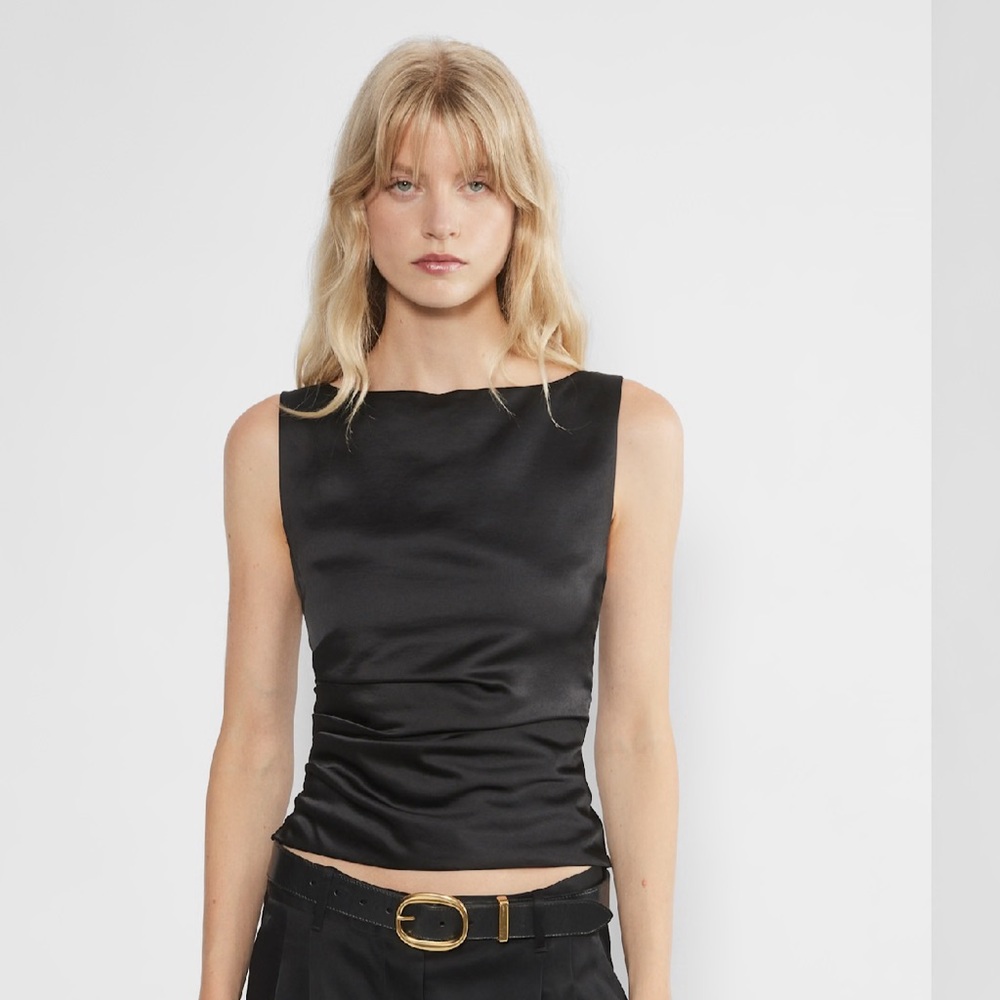 Aritzia Wilfred Eloise Satin Top Size Smal